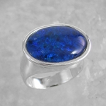 Schmuck-Michel Damen Ring Silber 925 funkelnde Opal-Triplette (1138) - Ringgröße 56