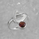 Schmuck-Michel Damen Ring Silber 925 Granat (1170) - Ringgröße 58