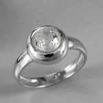 Schmuck-Michel Damen Ring Silber 925 Goshenit - weißer Beryll (3170) - Ringgröße 54