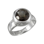 Schmuck-Michel Damen Ring Silber 925 Rauchquarz 1,8 Karat (3840) Ringgröße 50