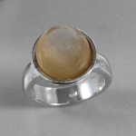 Schmuck-Michel Damen Ring Silber 925mit indischem Mondstein (R75) - Ringgröße 56